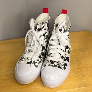 Disney Mickey Mouse Black and White Sneakers